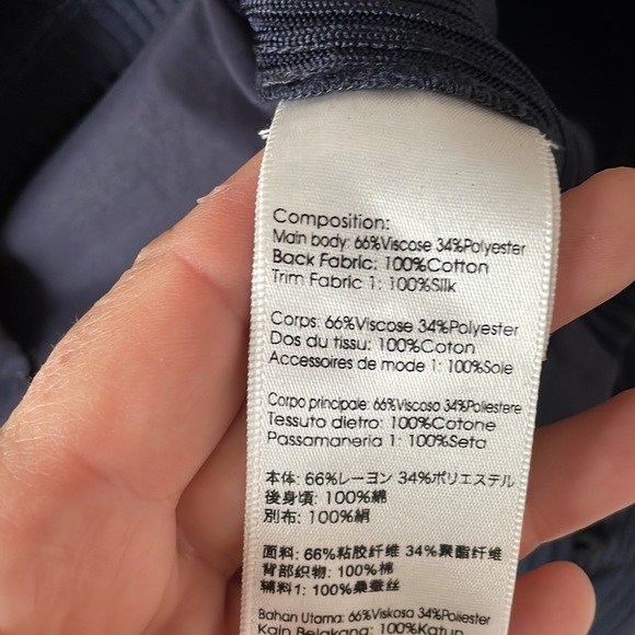 3.1 Phillip Lim navy long sleeve top, size S - Picture 7 of 8